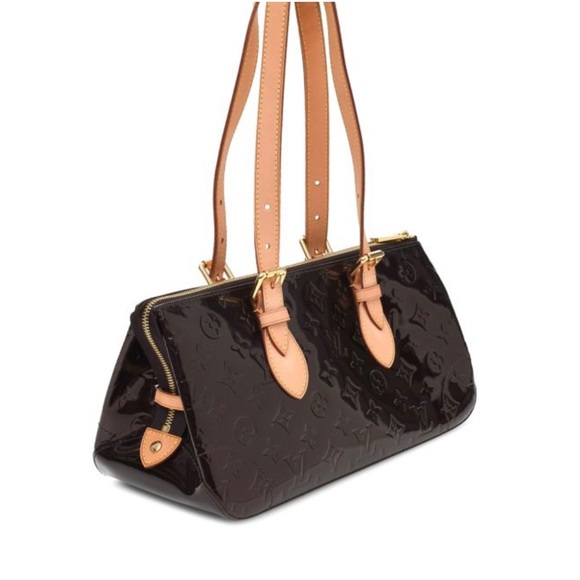 💎Pristine Condition 💜Louis Vuitton Rosewood Ave Monogram Vernis Leather Bag - Picture 2 of 7